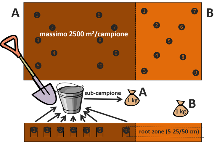 Schemi di distribuzione dei punti di prelievo: percorso a zigzag e percorso a W